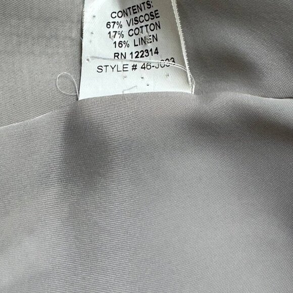 PEACE OF CLOTH Light Cotton Linen Blend 3/4 Sleeve Blazer - Size 0 - Picture 3 of 11